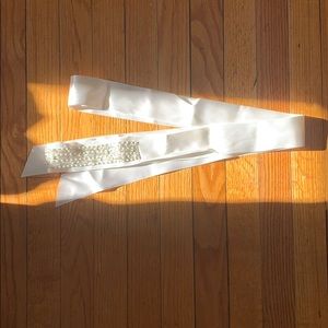 Silk wedding dress sash/belt
